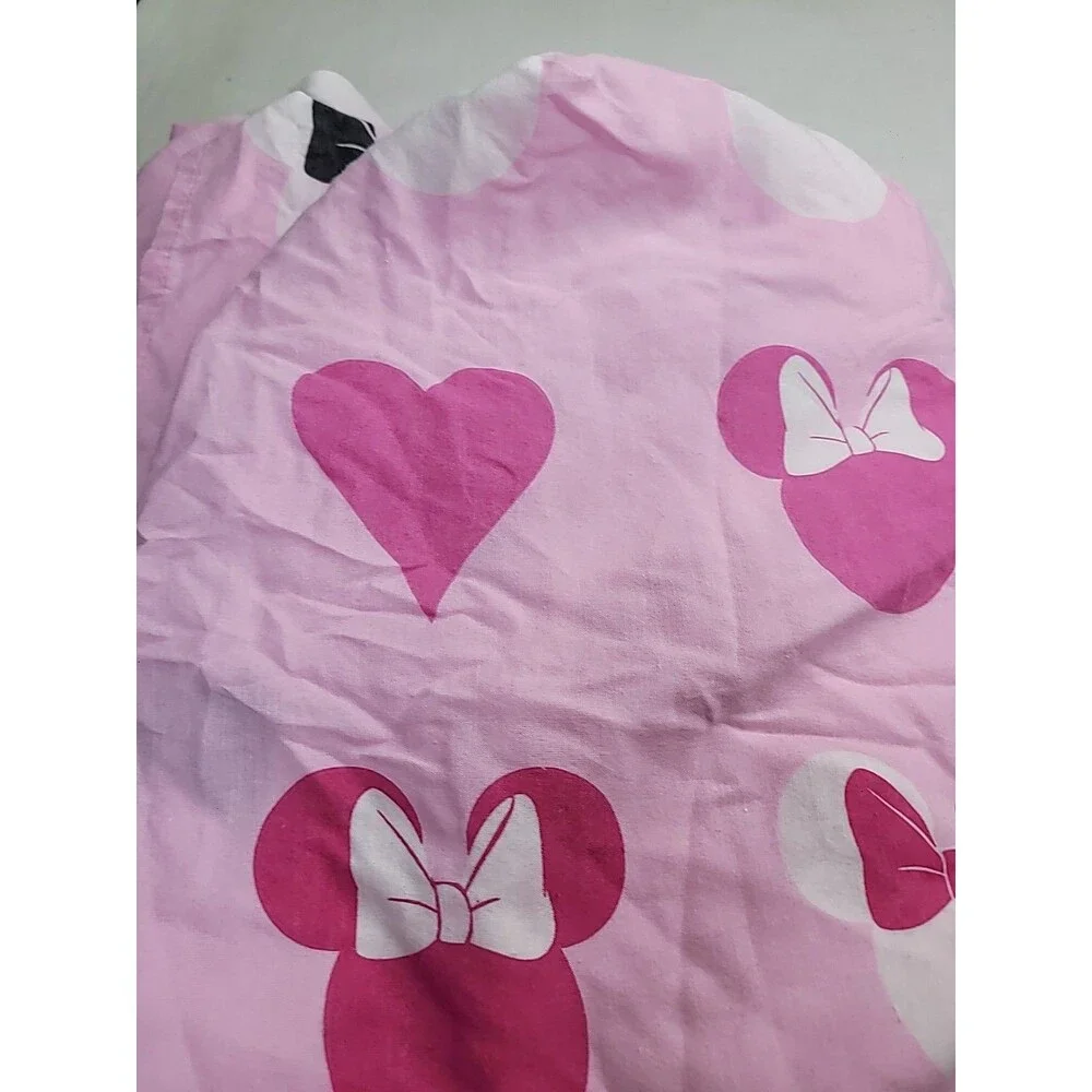 Jay Franco Disney Minnie Mouse Hearts N Love Twin Flat and Fitted Sheet Set